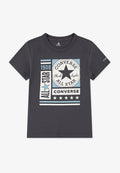 BLOCKS LOGO TEE - Print T-shirt - dark matter