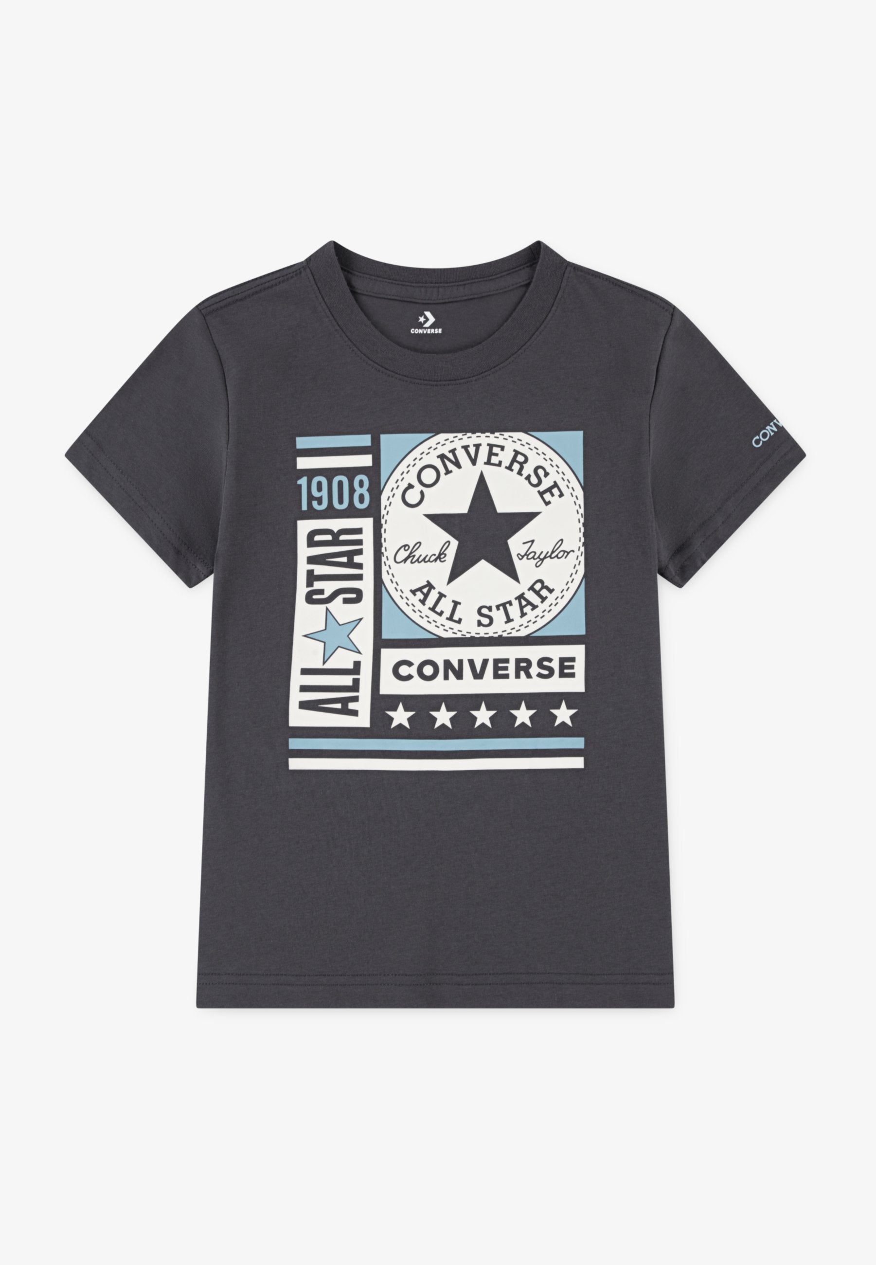 BLOCKS LOGO TEE - Print T-shirt - dark matter