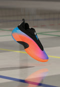D.O.N. ISSUE 7 ALL-STAR WEEKEND UNISEX - Basketball shoes - core black/lucid orange/silver-coloured metallic