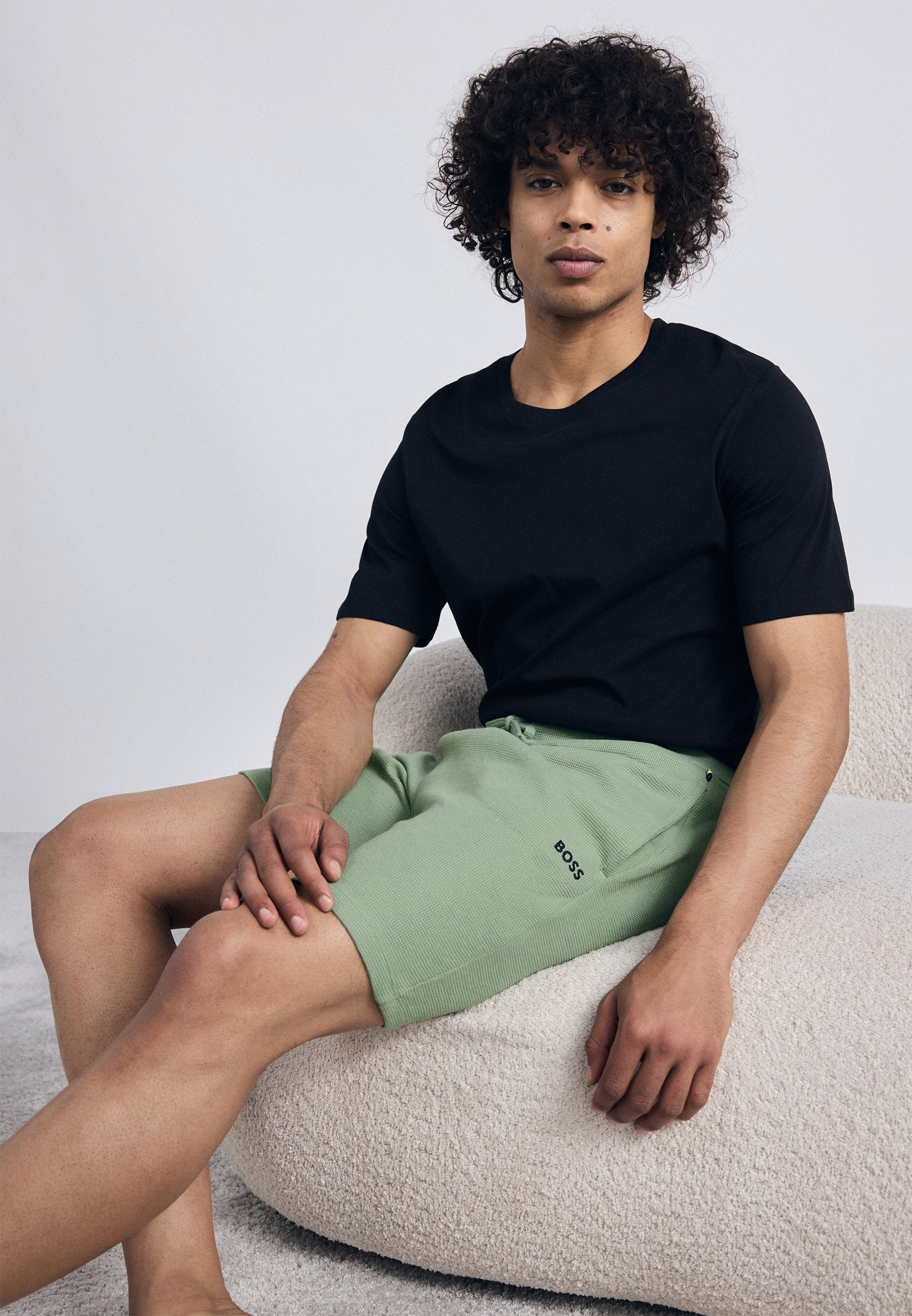 WAFFLE - Pyjama bottoms - open green