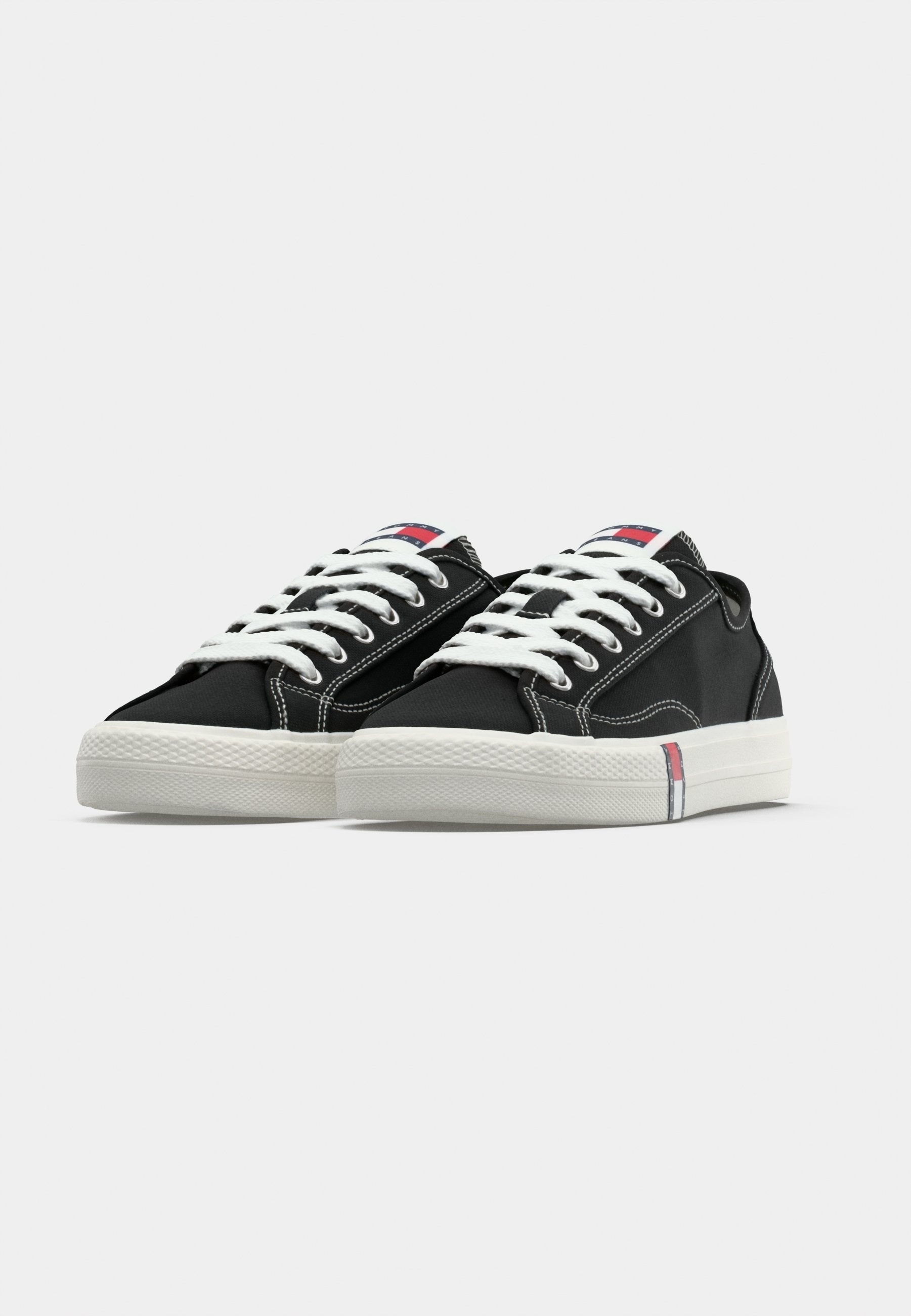 ARCHIVE FLAG STRIPE CANVAS TRAINERS - Trainers - black