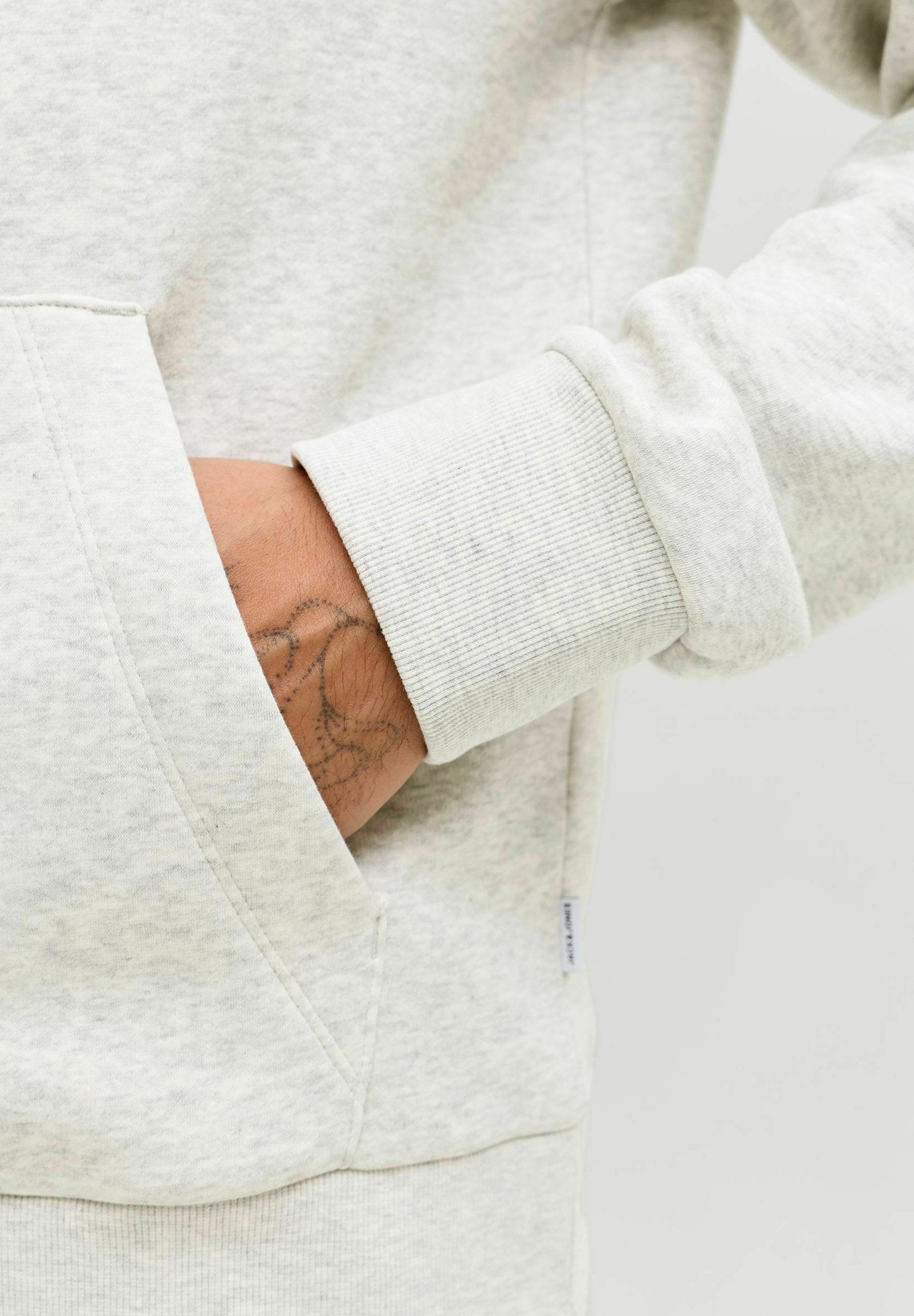 Logo - Hoodie - white melange