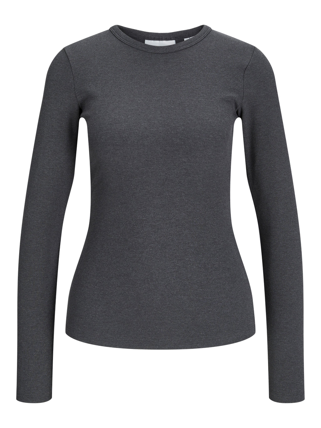 JXFREYA STR LS RIB TEE - Long sleeved top - dark grey