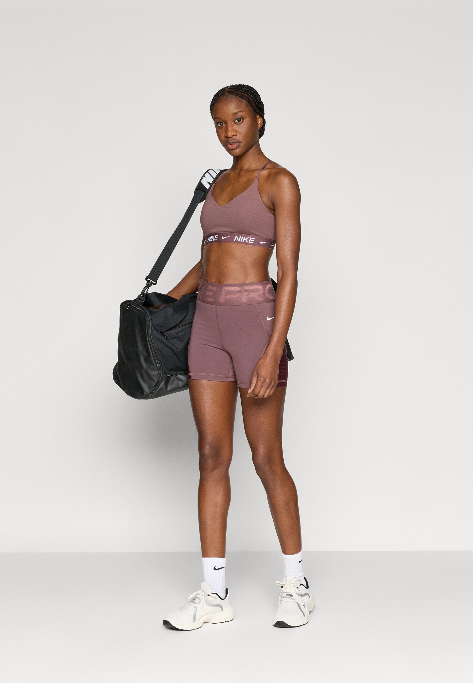 SCULPT SHORT  - Leggings - tattoo/burgundy crush/white