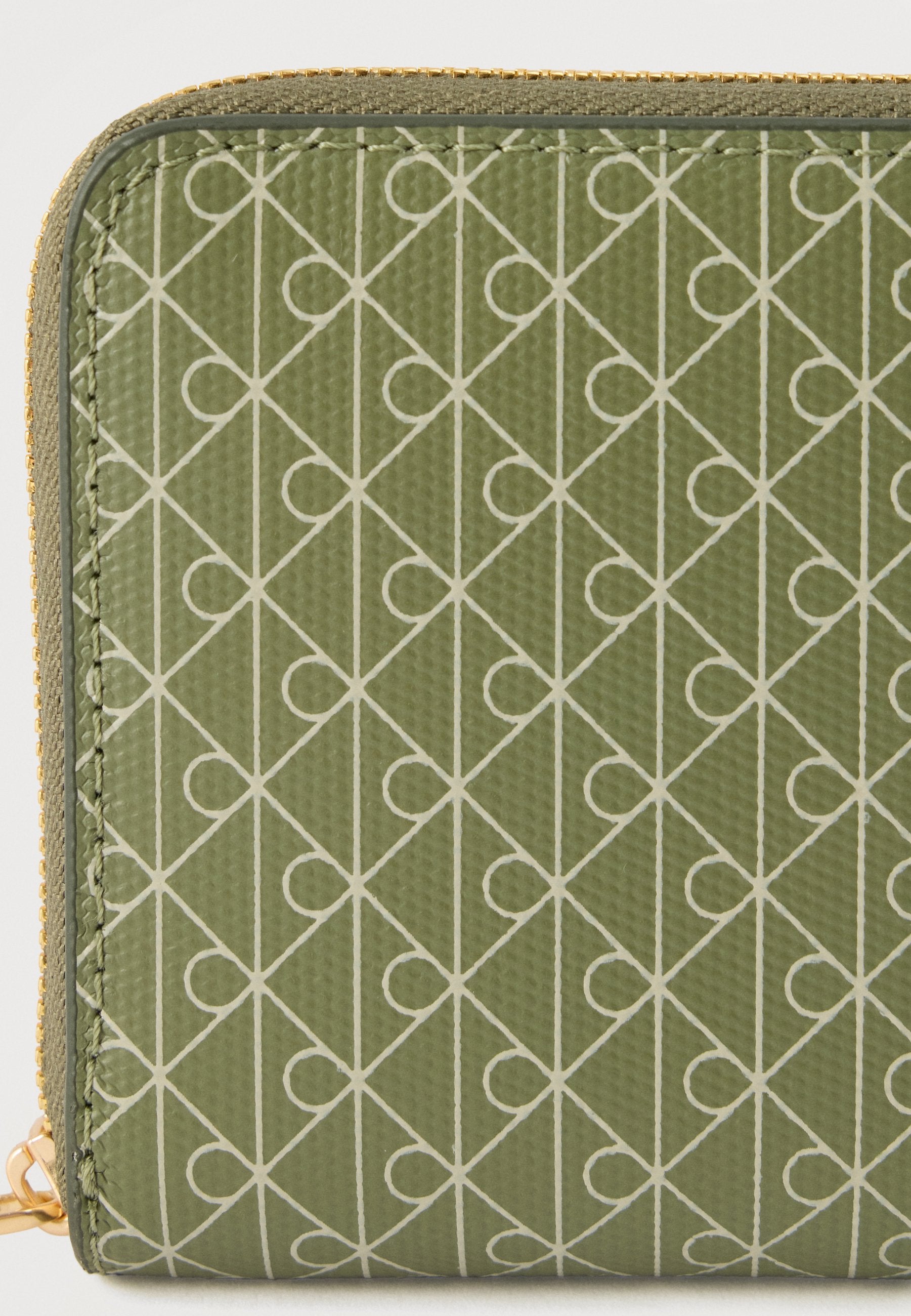 EMBLEM SQUARE ZIP AROUND - Wallet - olivine