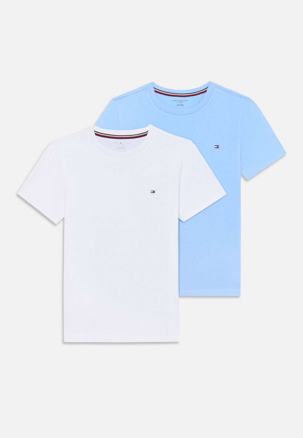 LOT DE 2 T-SHIRTS DE LOISIRS SIGNATURE AVEC BRODERIE DRAPEAU - Maillot de corps - vessel blue/white