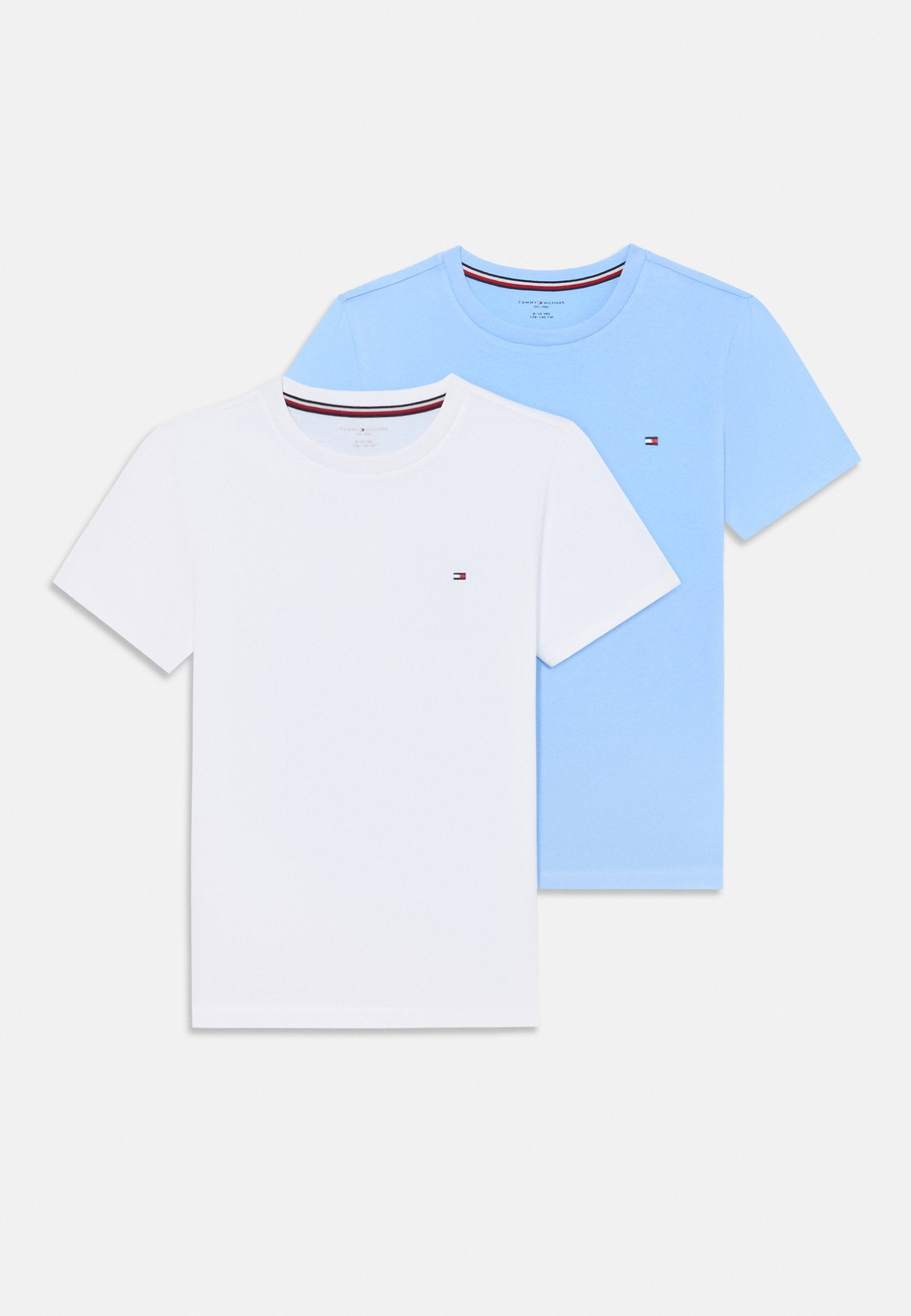 2-PACK SIGNATURE FLAG EMBROIDERY LOUNGE T-SHIRTS - Undershirt - vessel blue/white