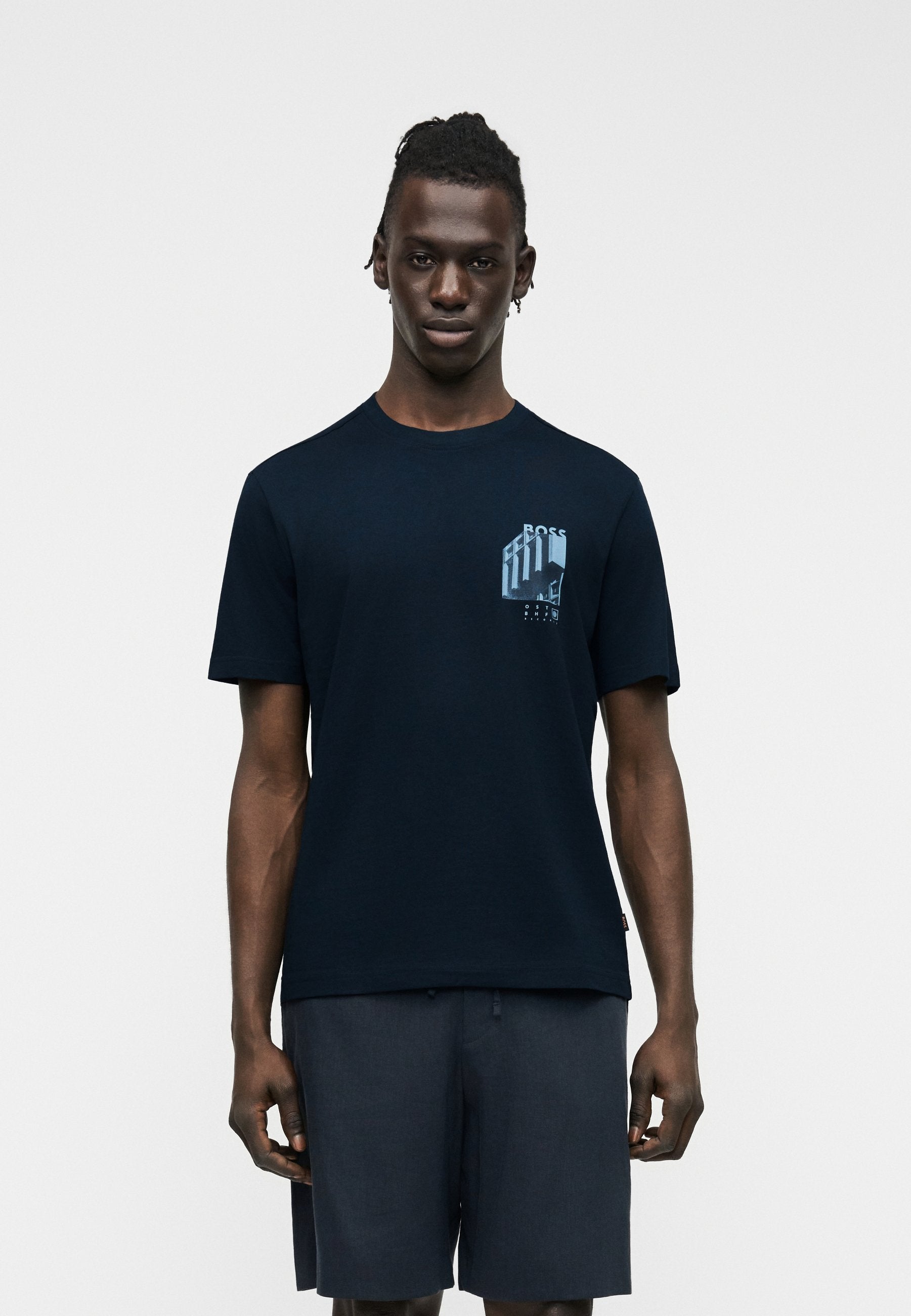 TE_BOARD - Print T-shirt - dark blue