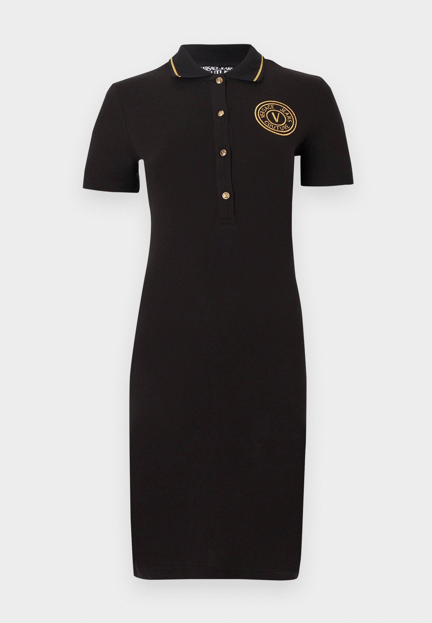 EMBLEM - Shirt dress - black/gold-colored