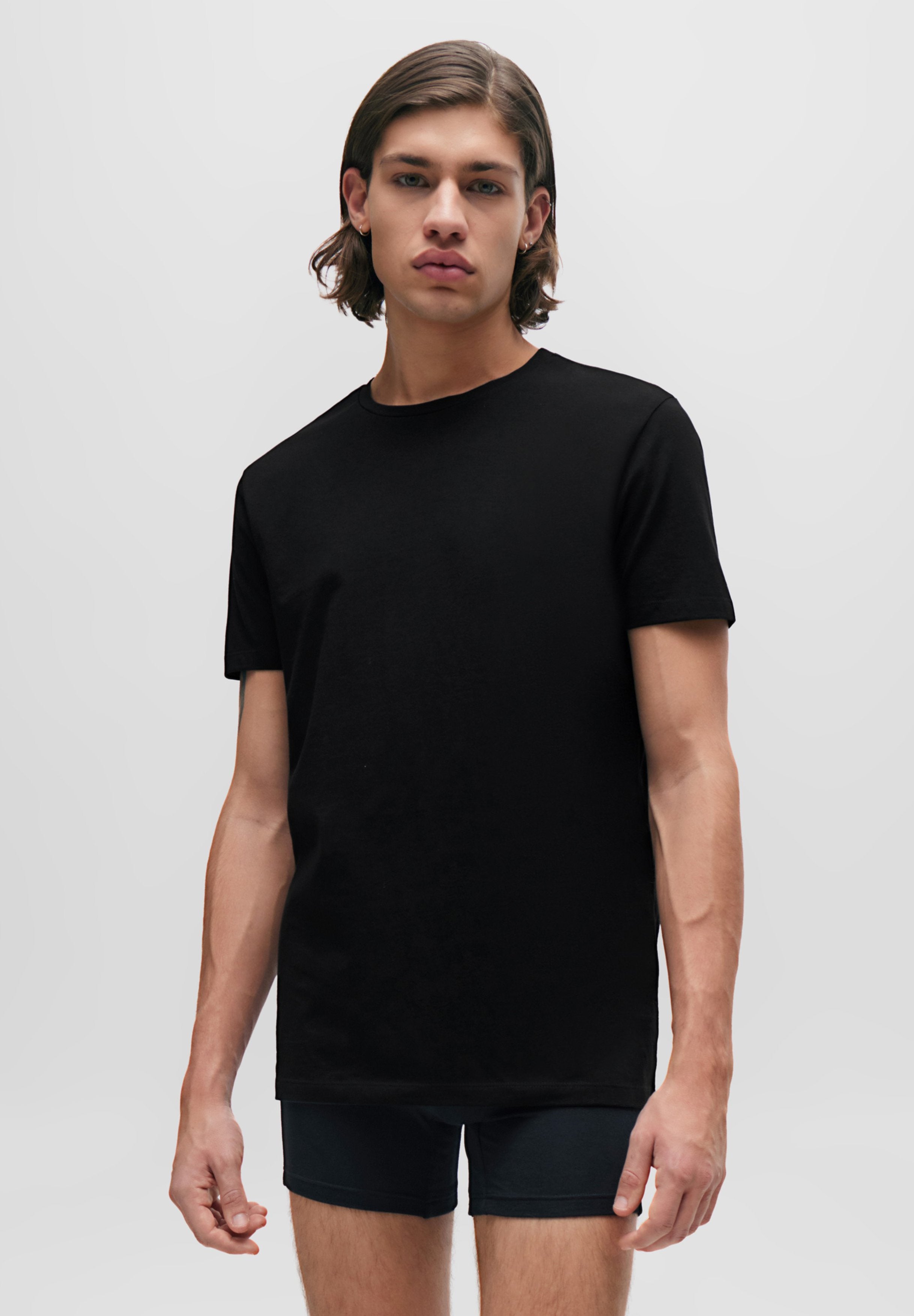 ROUND 2 PACK - Basic T-shirt - black