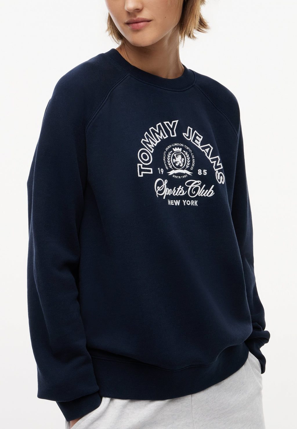 HERITAGE LOGO CREW - Sweatshirt - dark night navy