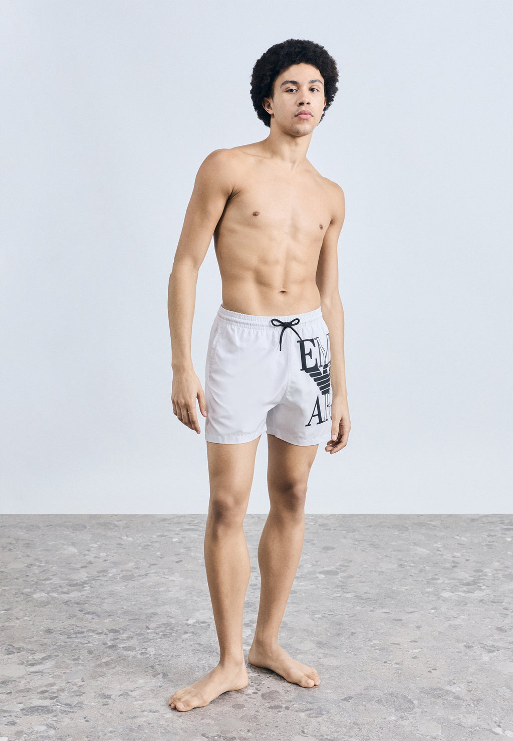 BOLD LOGO BOXER - Swimming shorts - white