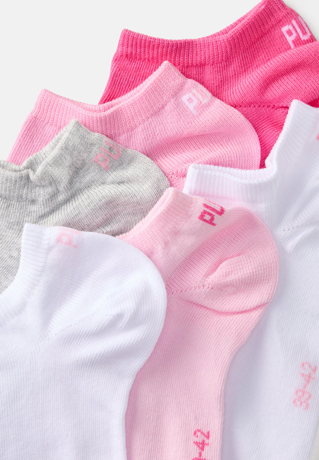 SNEAKER PLAIN UNISEX 6 PACK  - Sneaker socks - prism pink/pink lady