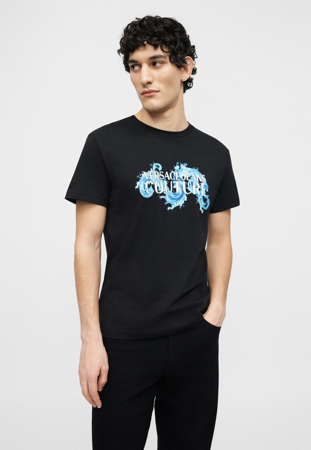 BAROQUE WAVE UNISEXE - T-shirt imprimé - noir