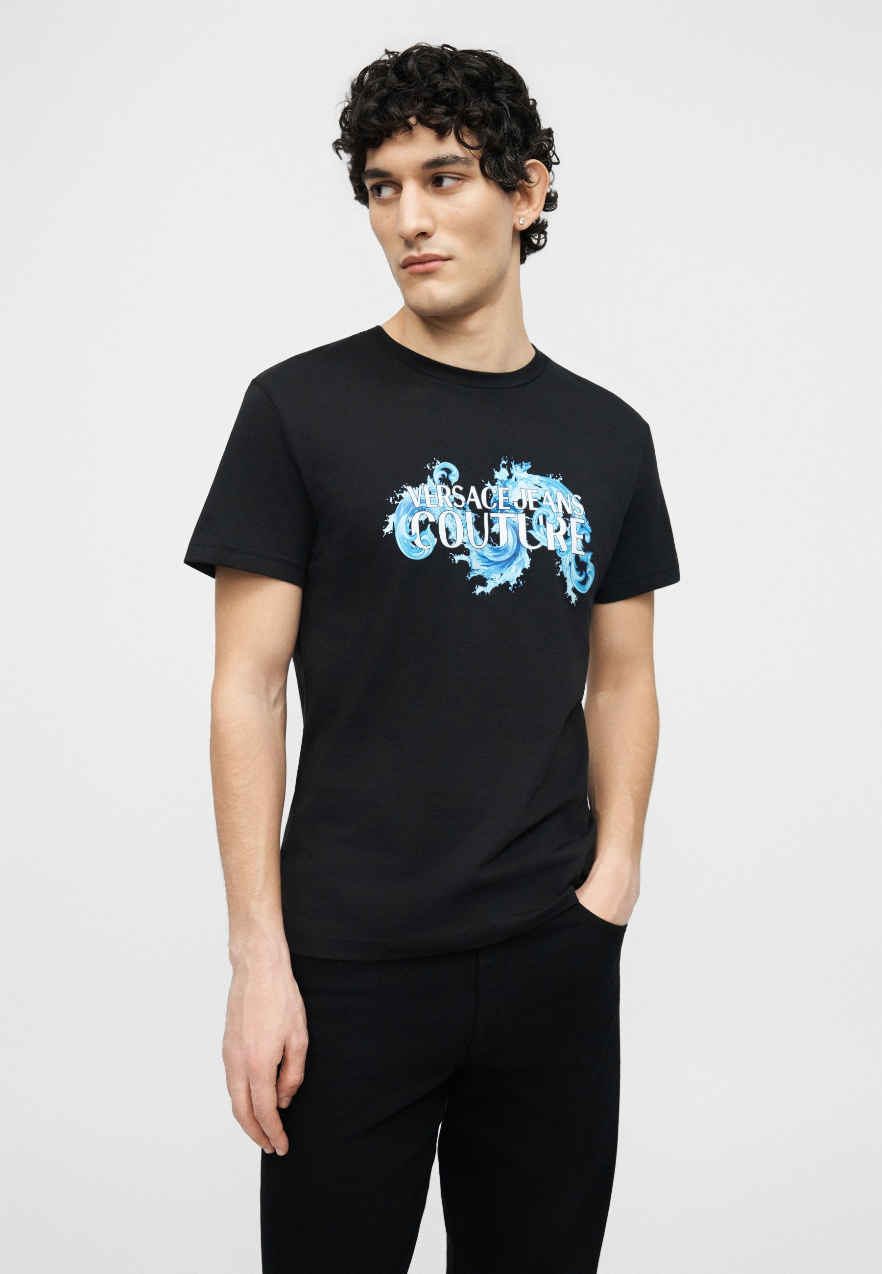 BAROQUE WAVE UNISEXE - T-shirt imprimé - noir