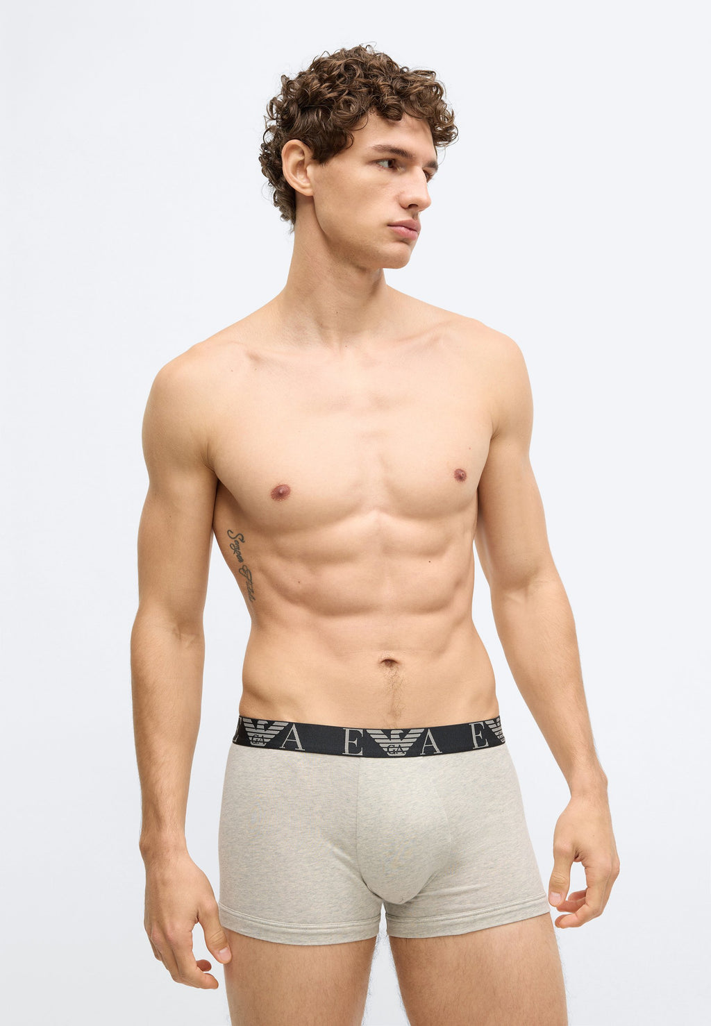 BOLD MONOGRAM TRUNK 3 PACK - Trunks - black/light melange grey/white