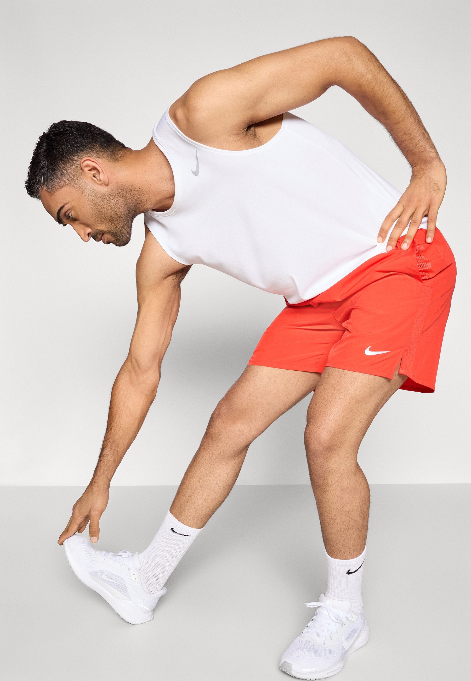 CHALLENGER SHORT - Sports shorts - light crimson/black/reflective silver-coloured