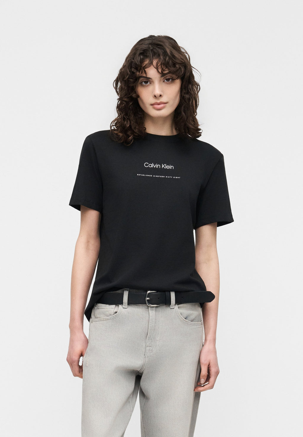 MULTI LOGO CLASSIC TEE - Print T-shirt - black