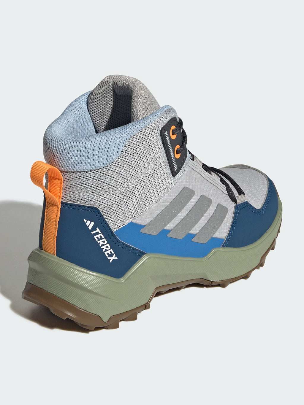 AX4R MID UNISEX - Hiking shoes - grey two/reflective silver/glow blue