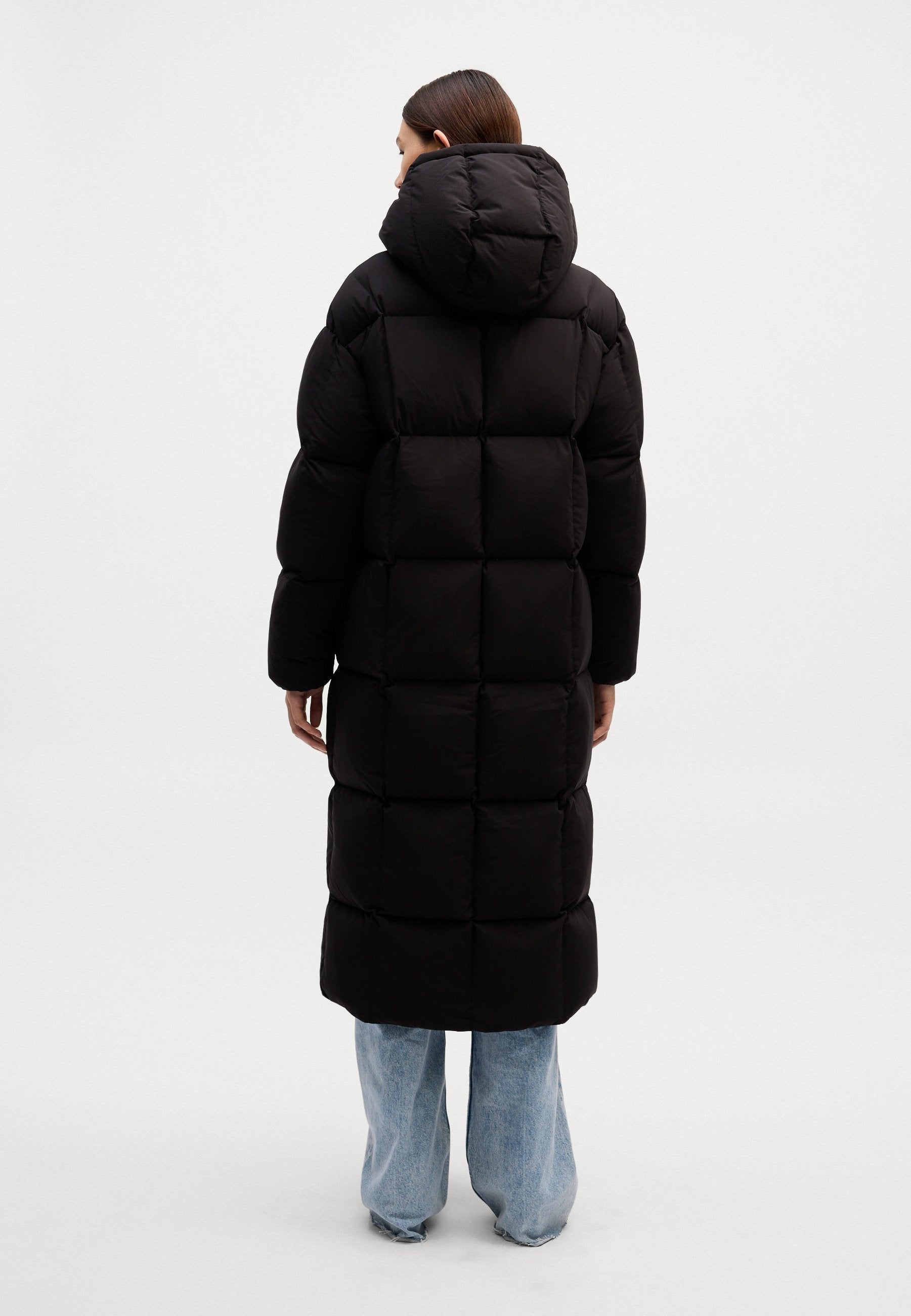 ALASKA GRID   - Down coat - black