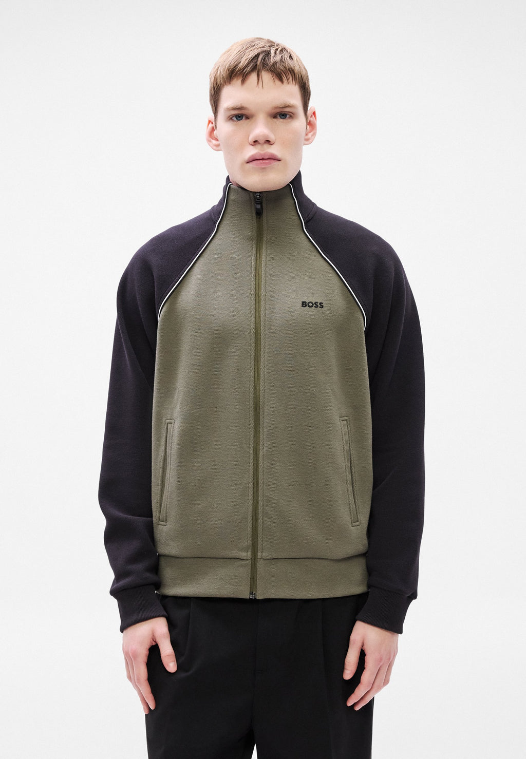 SW_JOIN SKAZ - Zip-up sweatshirt - dark beige