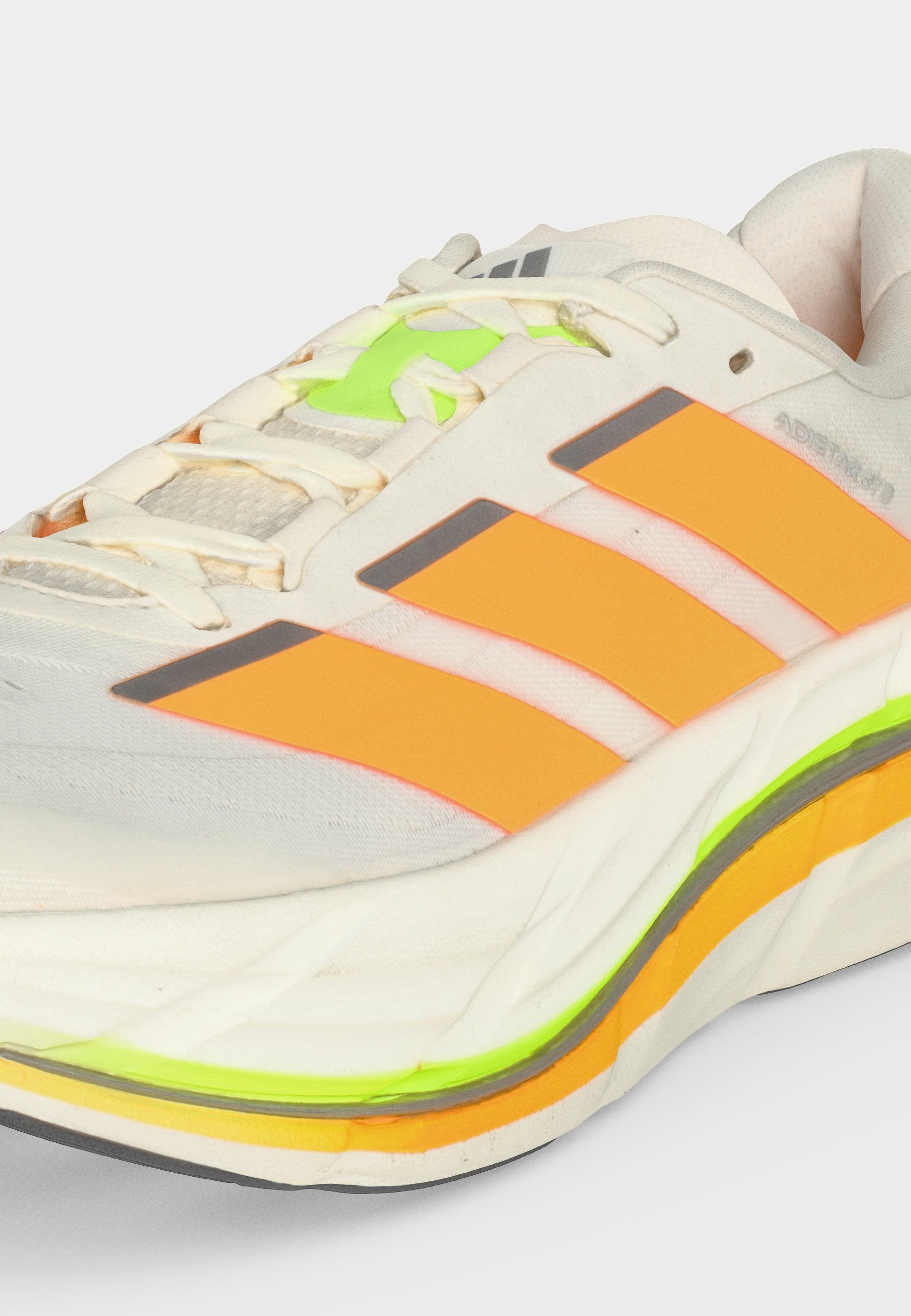 ADISTAR BYD 2 - Road running shoes - cloud white/lucid tangerine/signal green