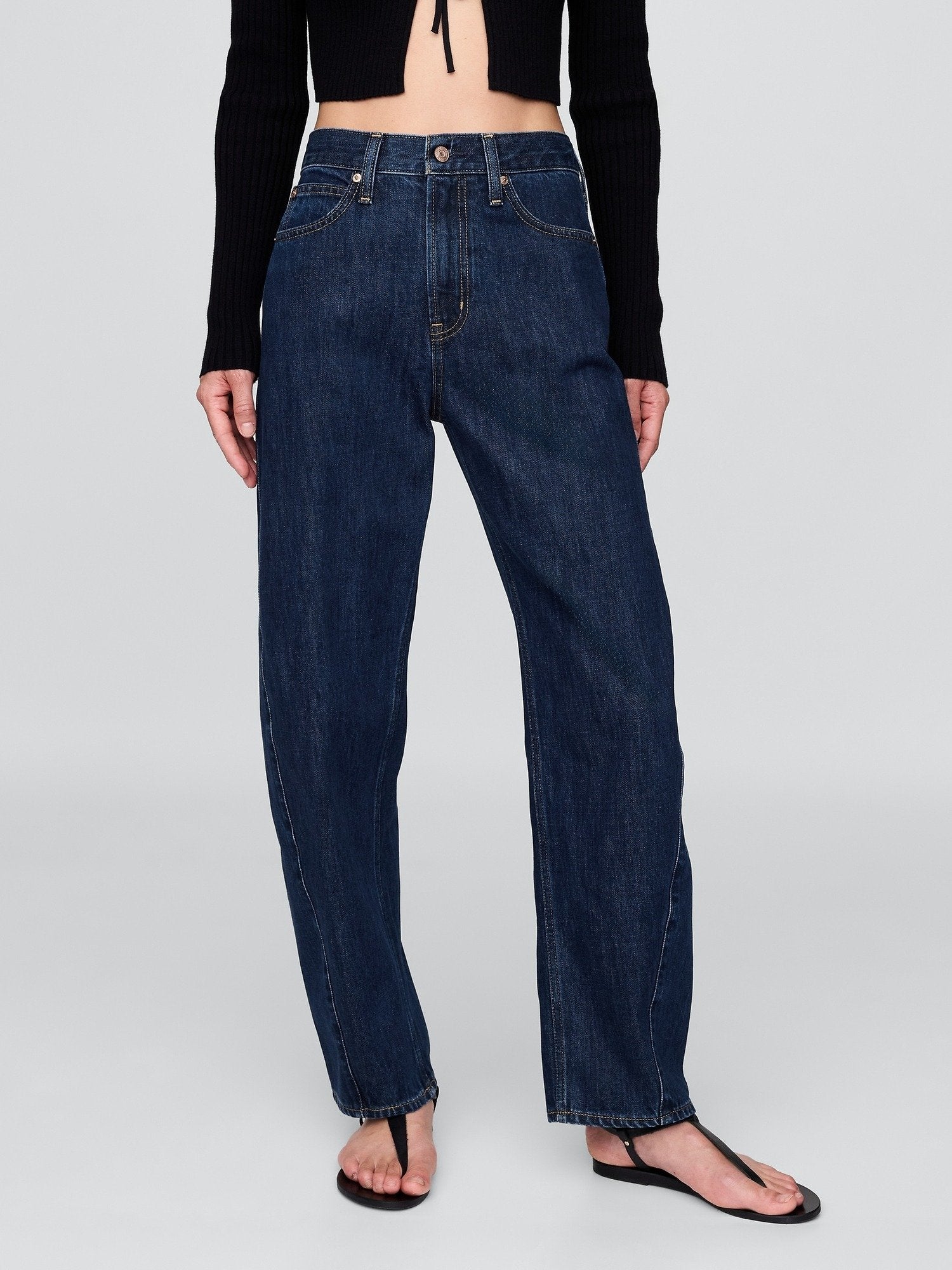 BARREL TWISTED SEAM LARKIN - Baggy Jeans - dark rinse