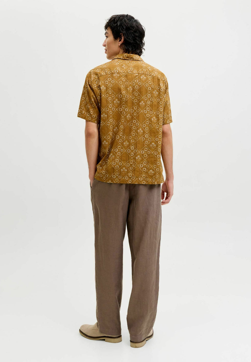 JPRBLULYON PRINT SHIRT - Shirt - wood thrush