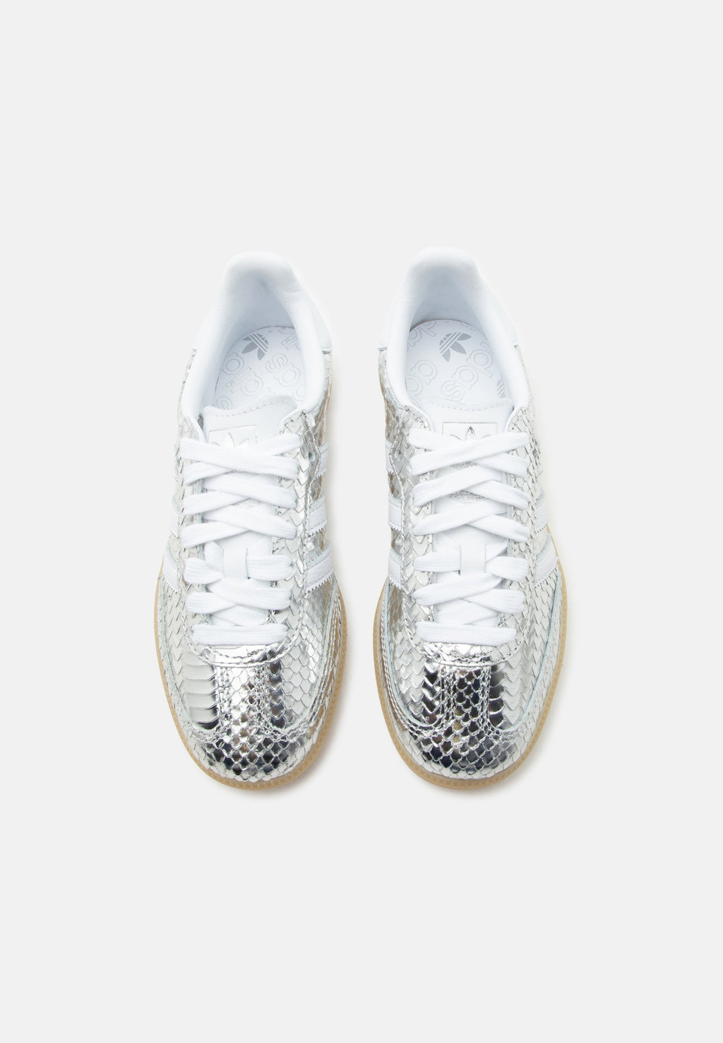SAMBA - Trainers - silver-coloured metallic/footwear white