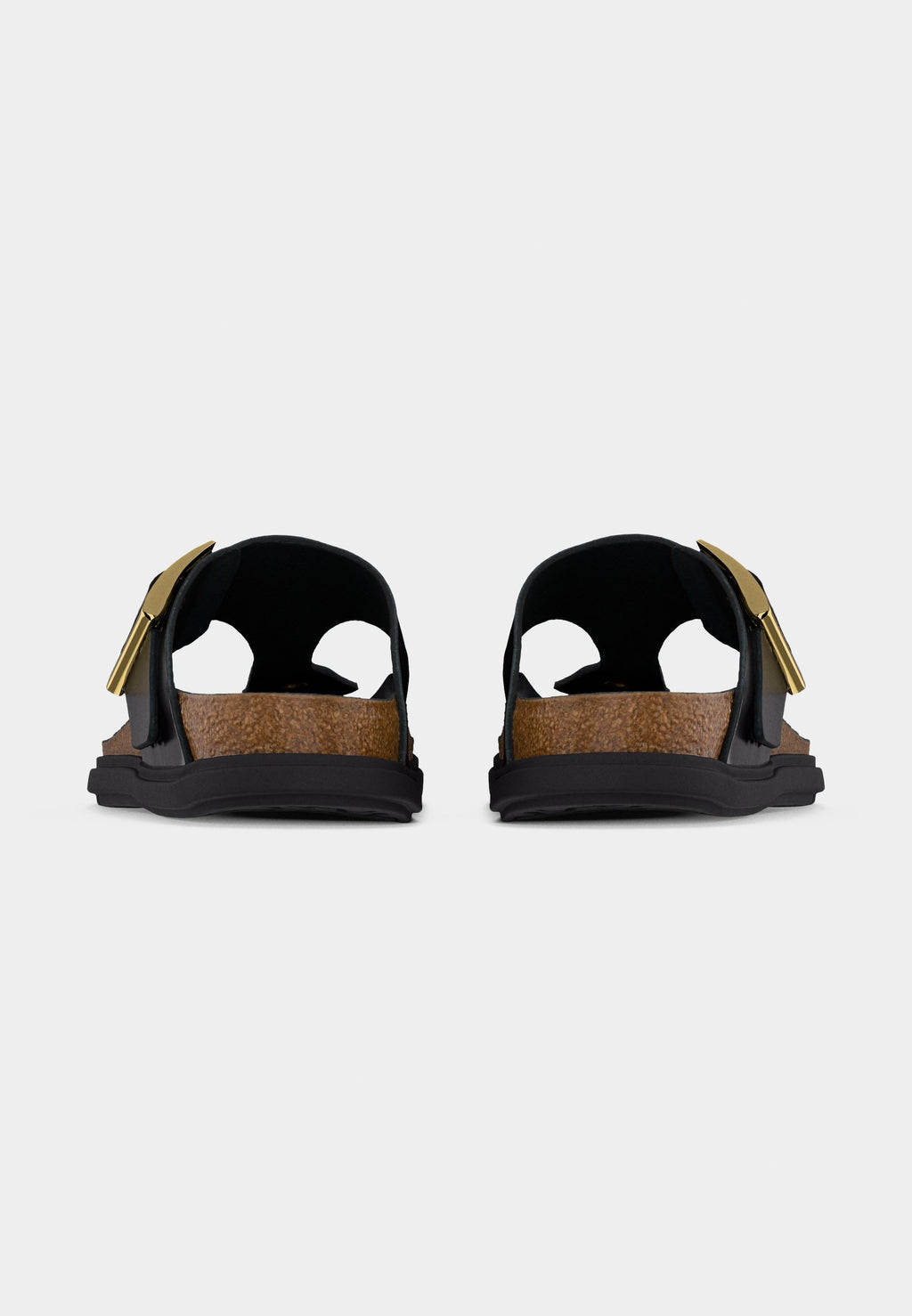 GIZEH DB LENA HS BLACK HEX CUPSOLES NARROW - T-bar sandals - black