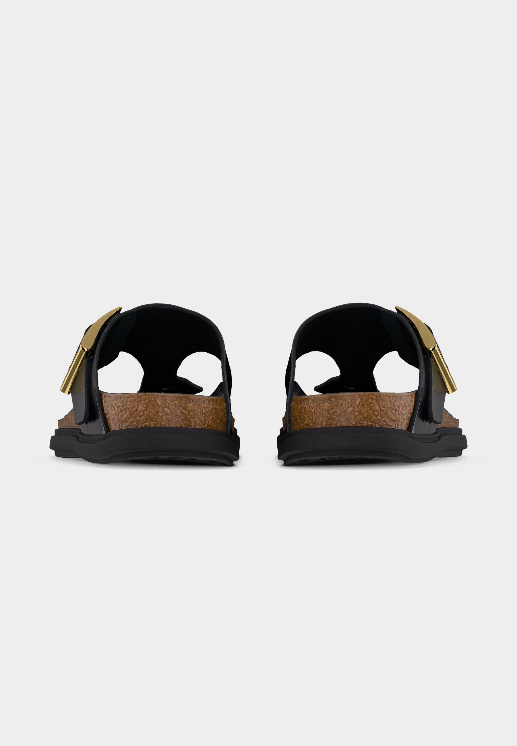 GIZEH DB LENA HS BLACK HEX CUPSOLES NARROW - T-bar sandals - black