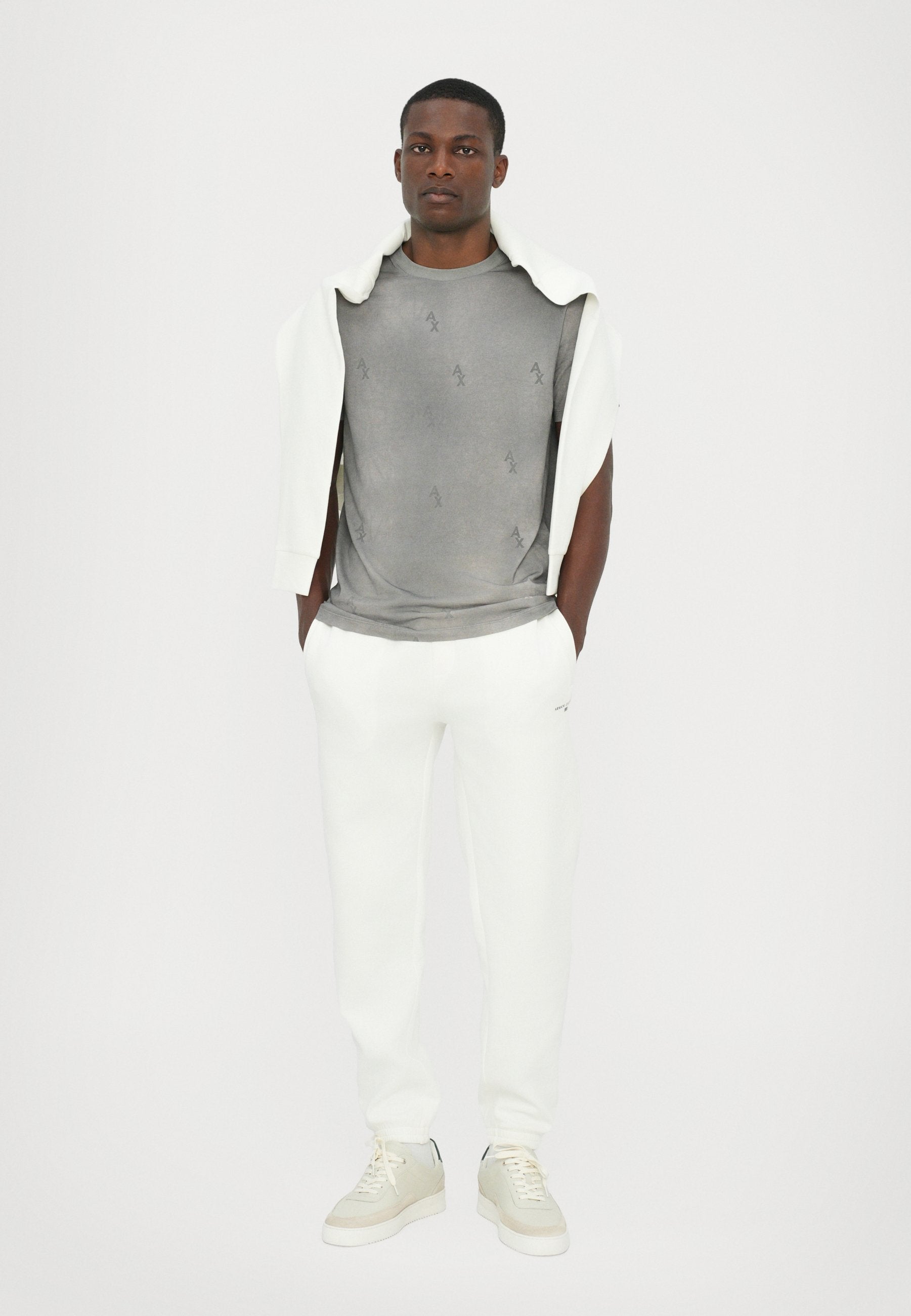 Print T-shirt - dark gray