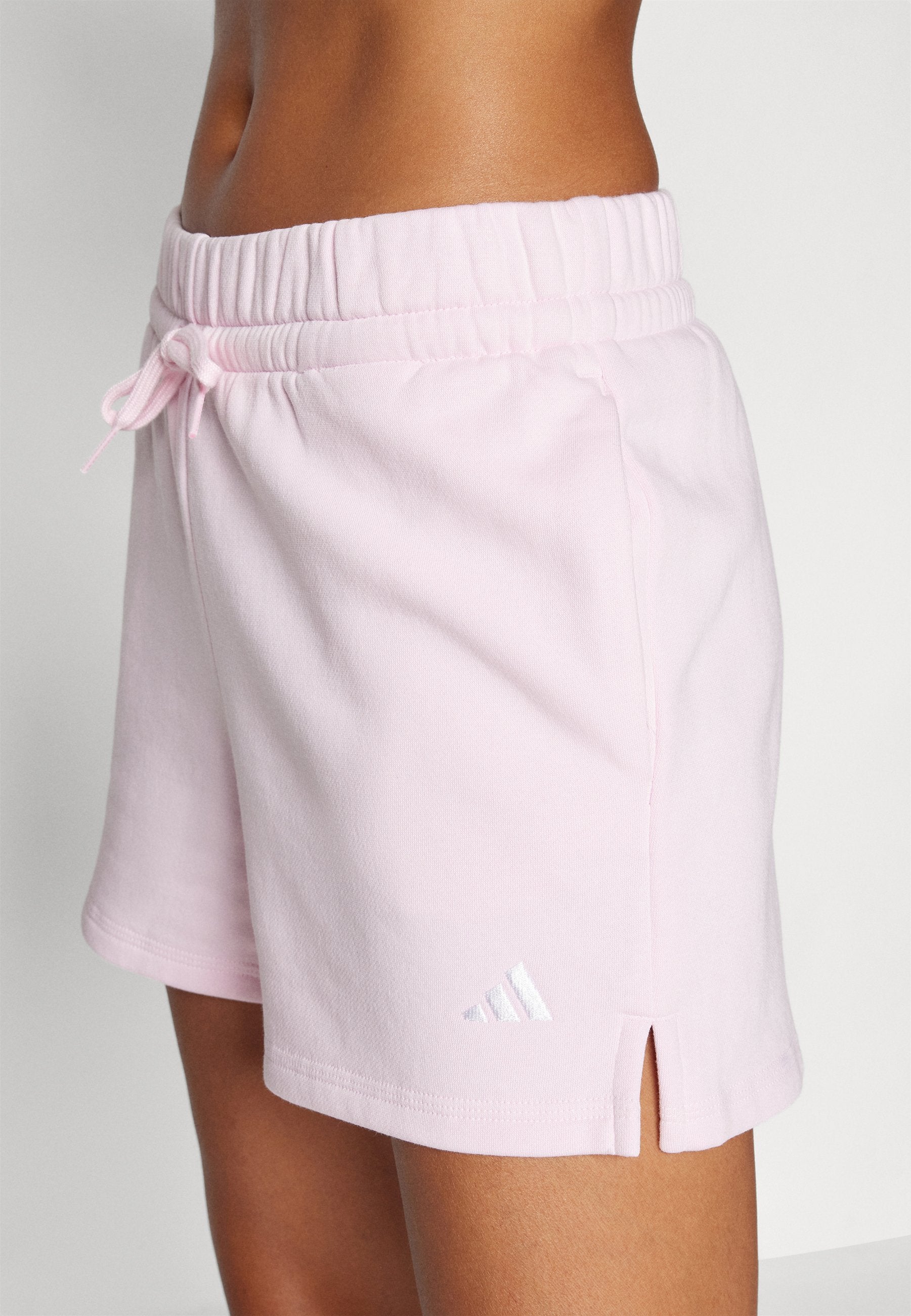Short de sport - rose clair/blanc