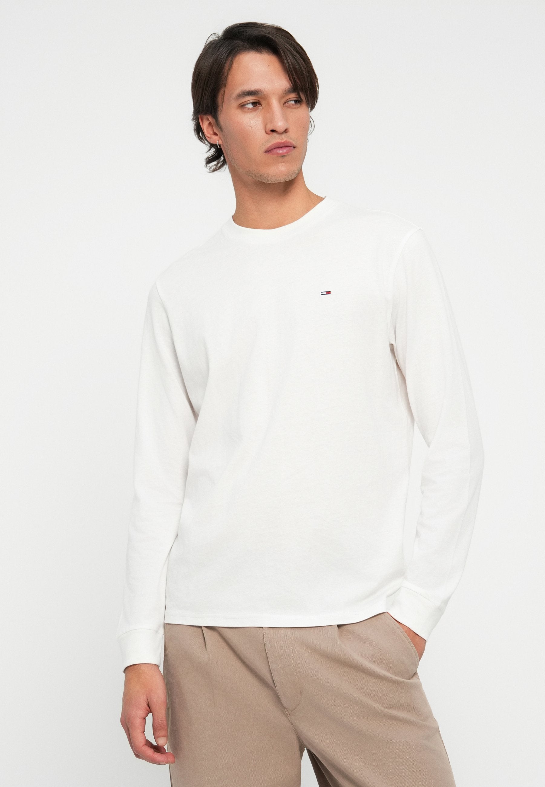SLIM 2 PACK  - Long sleeved top - ecru/dark night navy