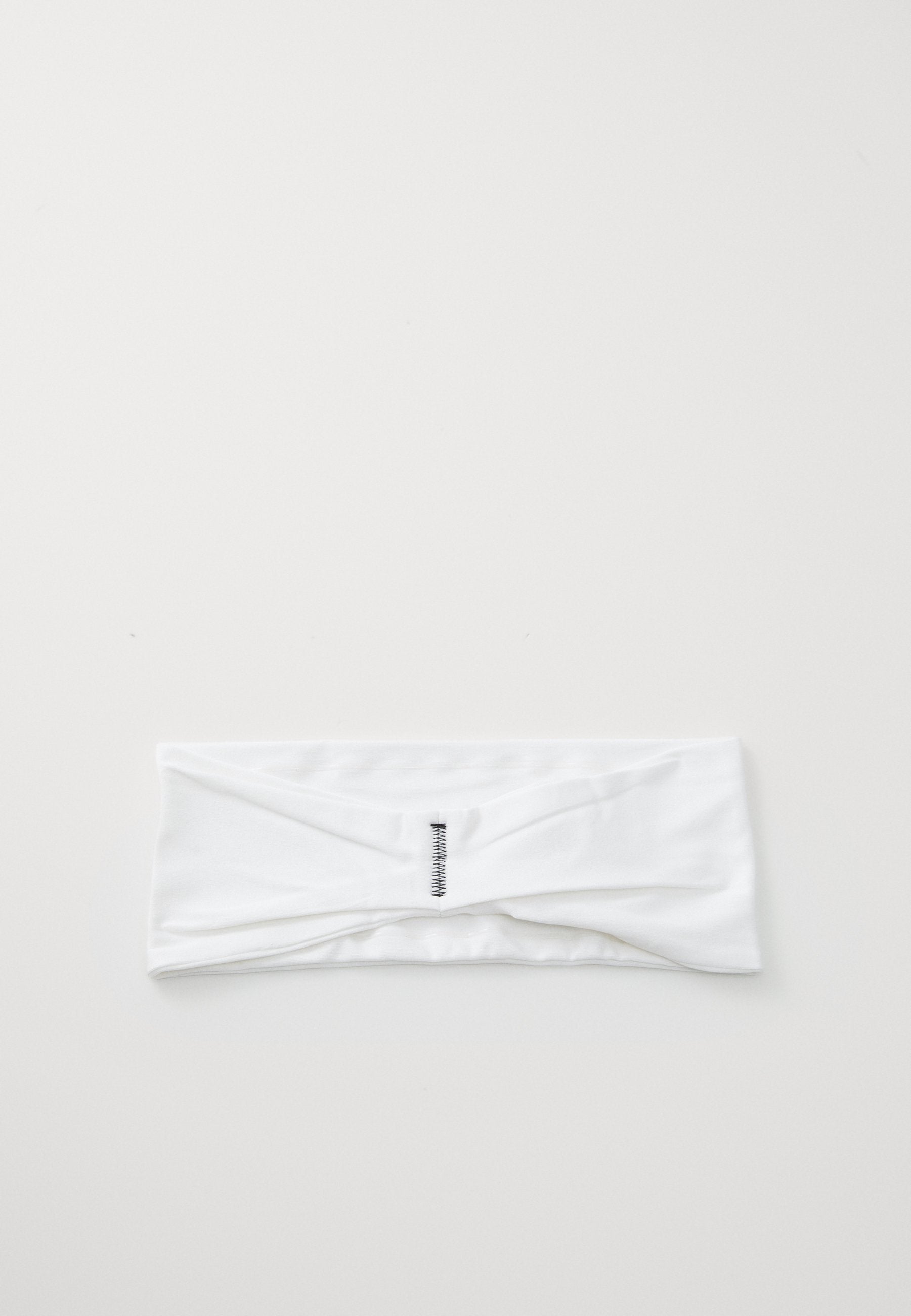 Bandeau large classique FURY - Cache-oreilles - blanc/noir
