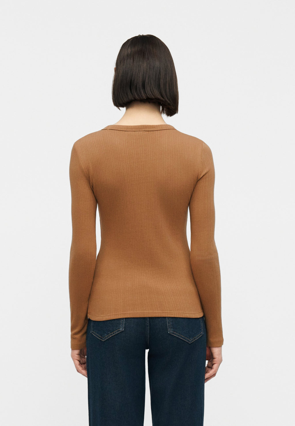VERIGATED CREW - Long sleeved top - kola nut