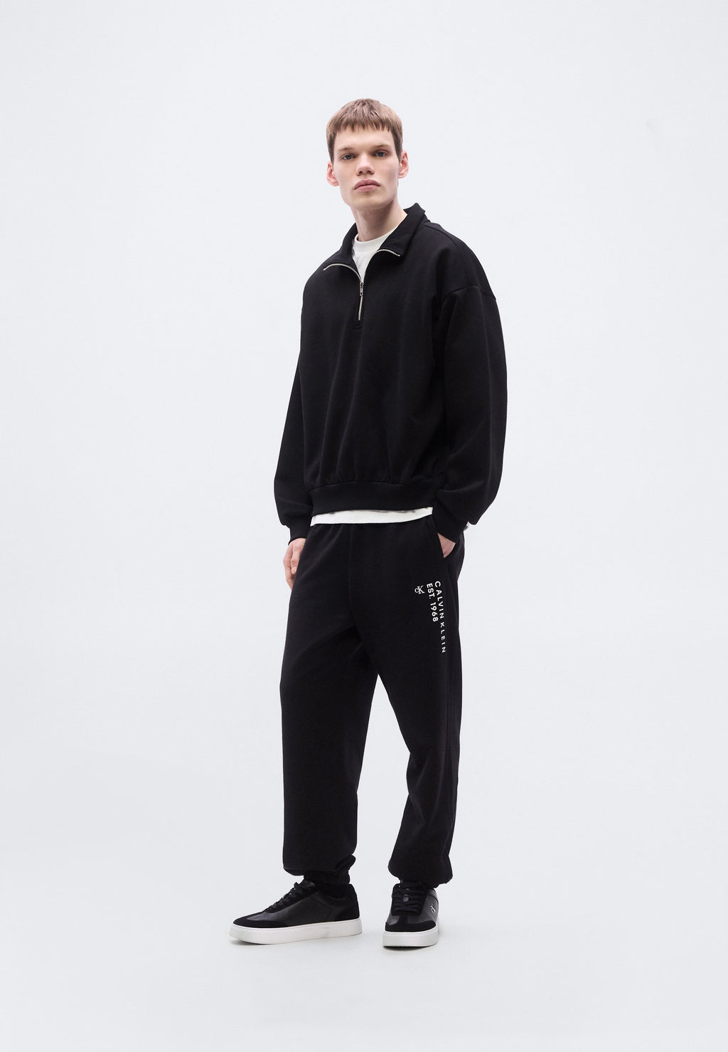350TERRY 1968 GRAPHIC MONOLOGO - Tracksuit bottoms - black