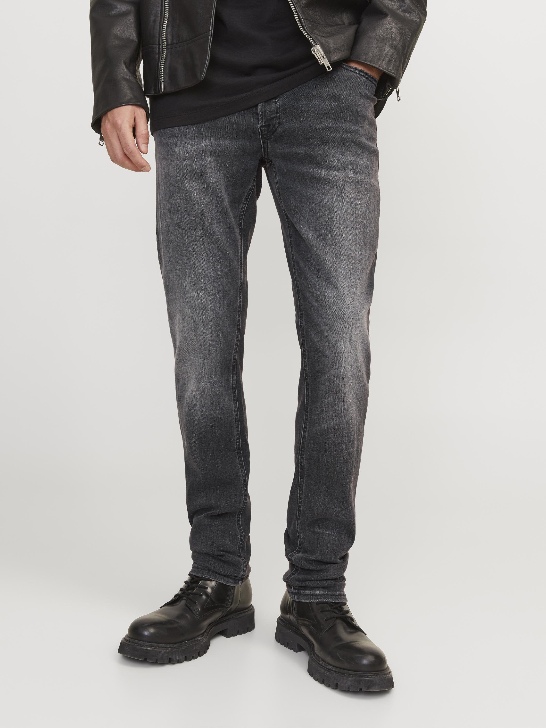 JJIGLENN JJORIGINAL - Relaxed fit jeans - black denim