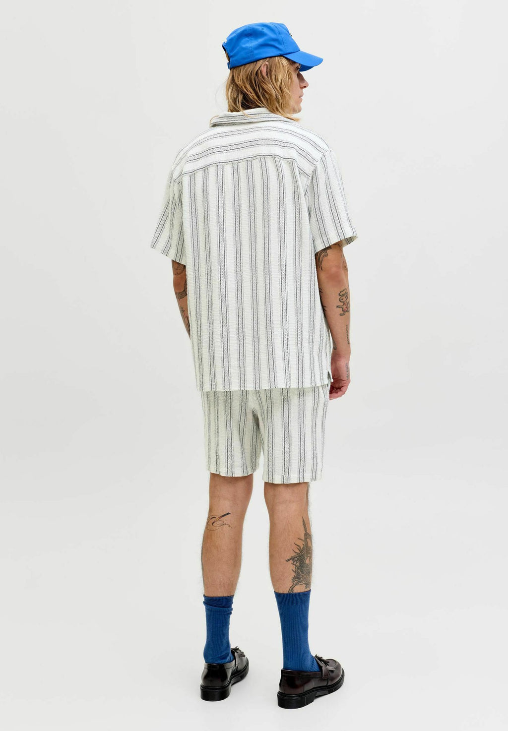 JORCOBA STRIPE RESORT SHIRT SS SN - Chemise - cloud dancer