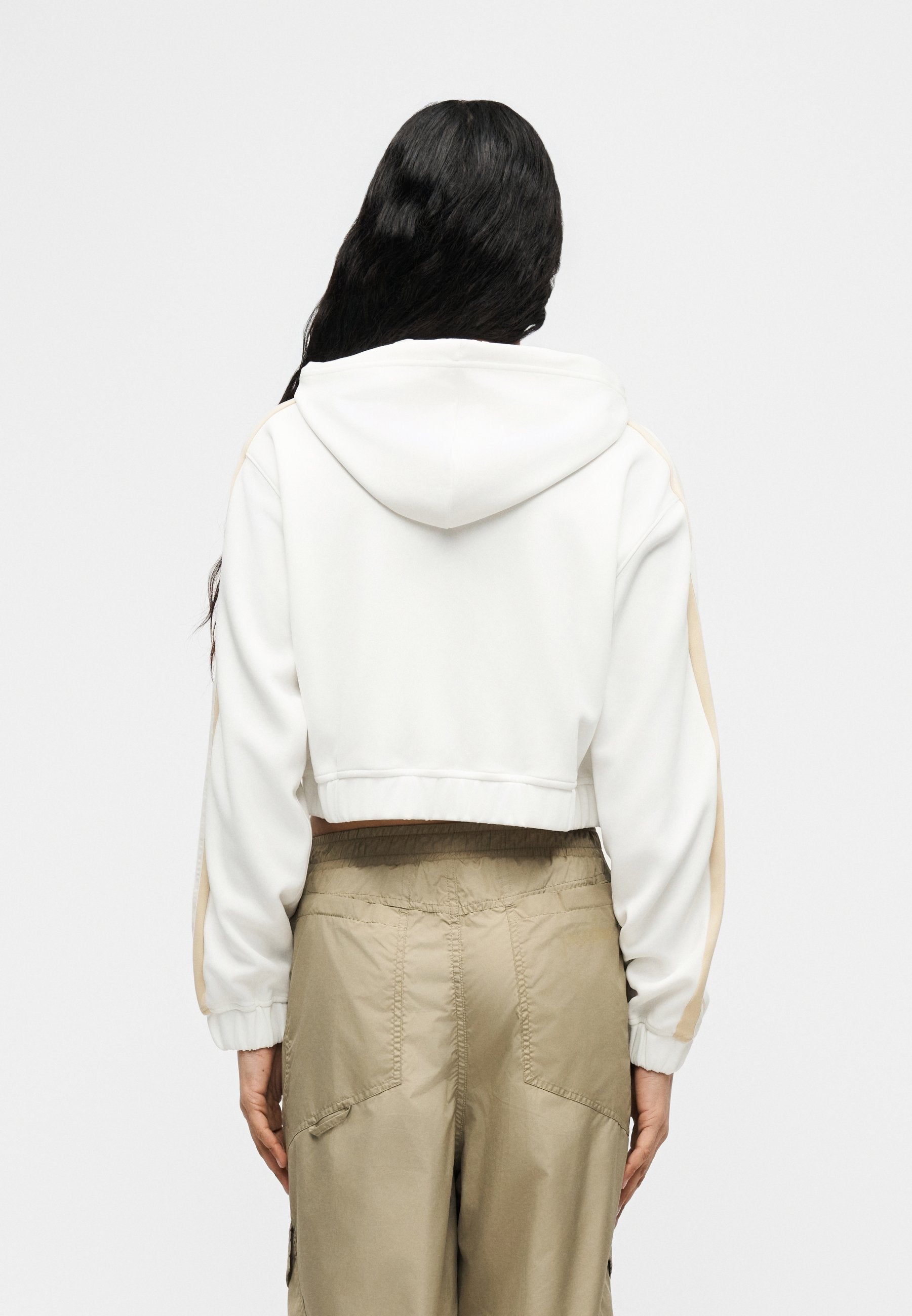 FULL ZIP - Zip-up sweatshirt - sea salt