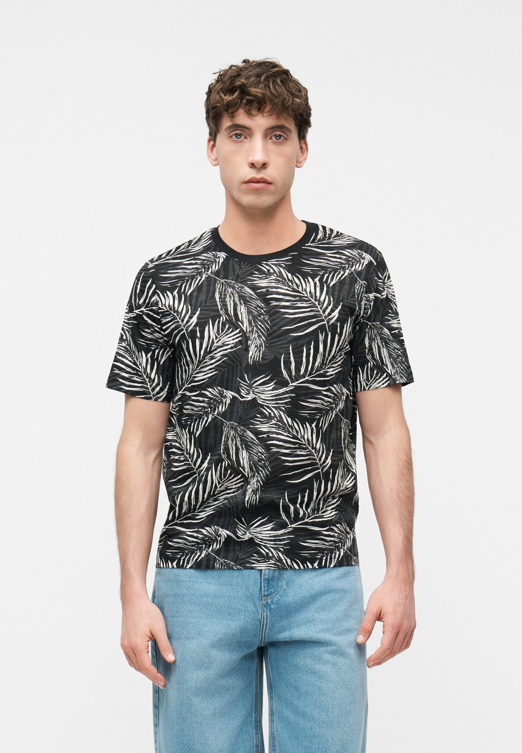 JJJEFF TEE PACK 2 - Print T-shirt - black/sky captain