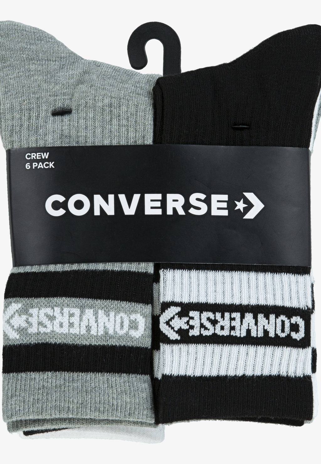 WORDMARK CREW UNISEX 6 PACK  - Socks - dark grey heather