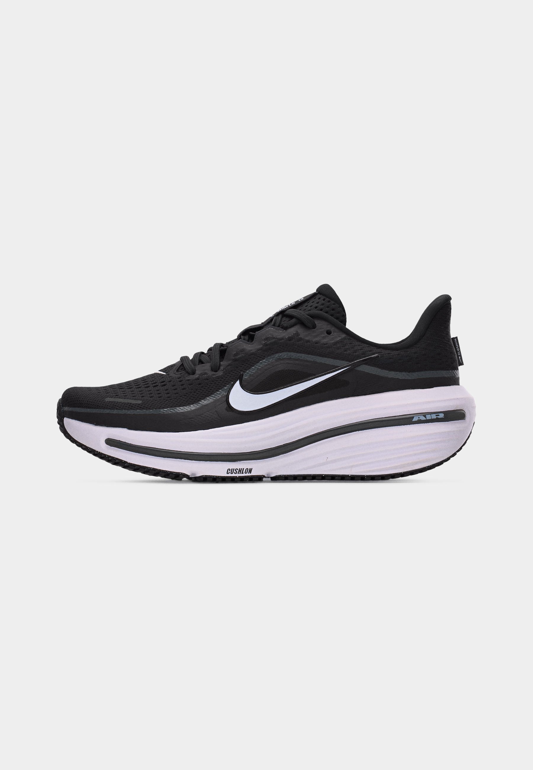 AIR WINFLO 12 - Road running shoes - black/white/dark smoke grey