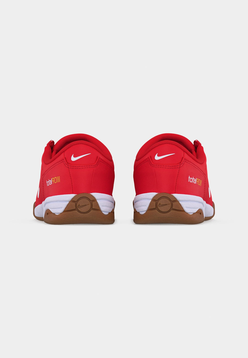 T90 - Trainers - university red/white/med brown/metallic gold-coloured