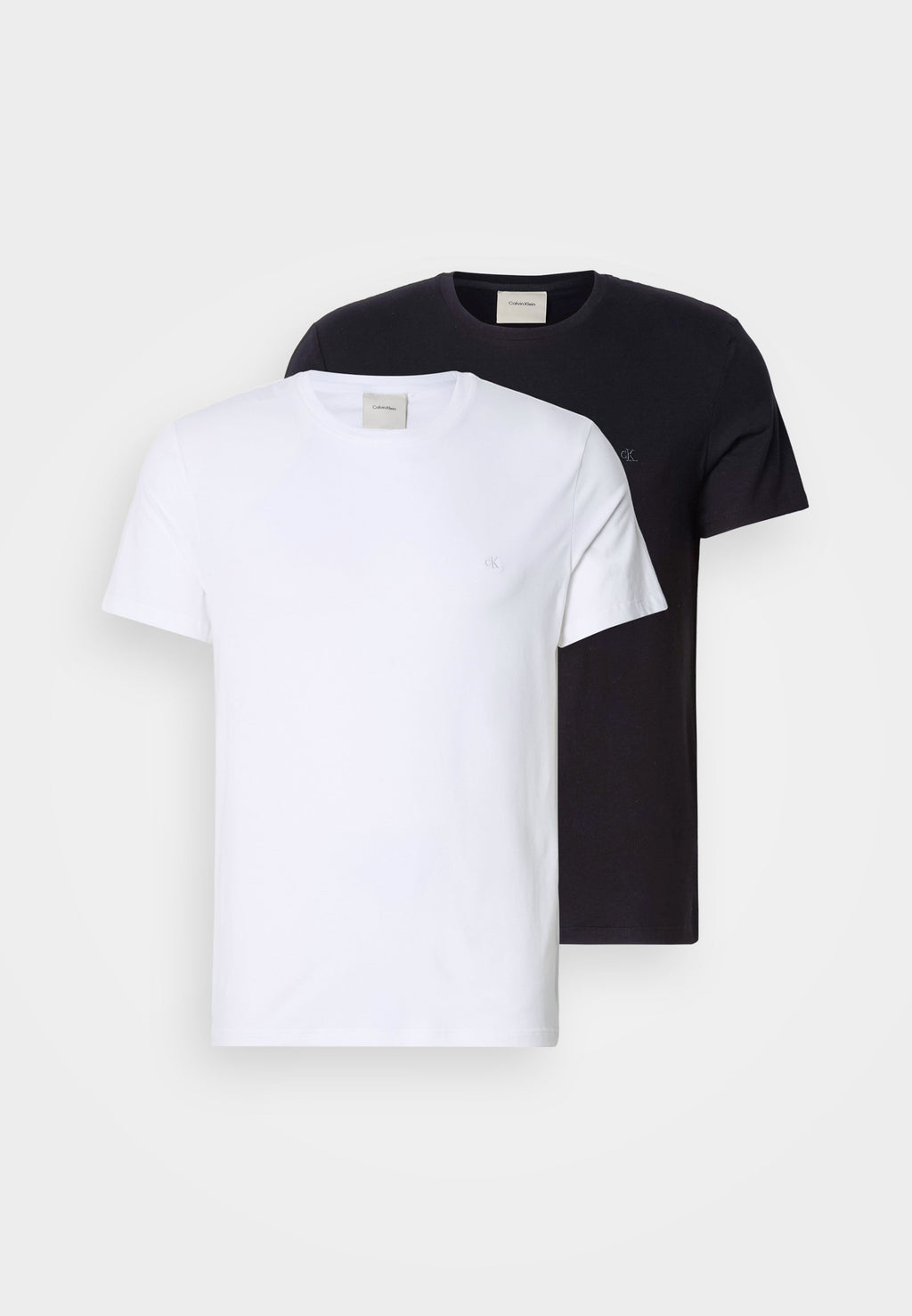 STRETCH SLIM TEE LIQUID TOUCH TEES 2 PACK - Basic T-shirt - black/bright white