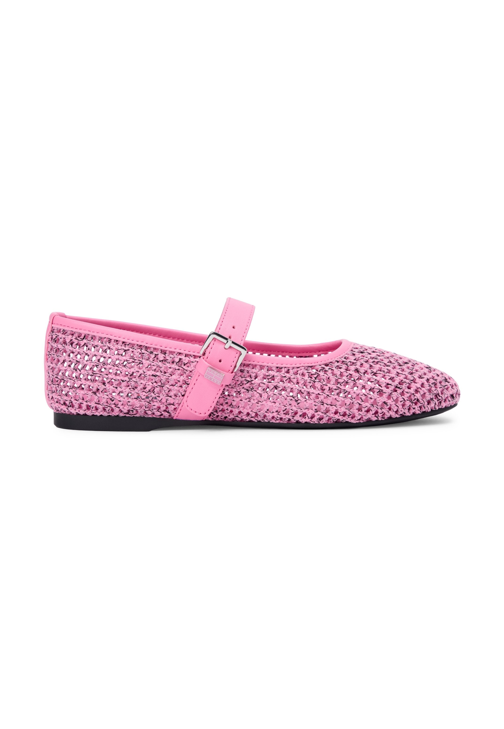 BALLERINES À BRIDES EN TRICOT - Ballerines - blush synthétique
