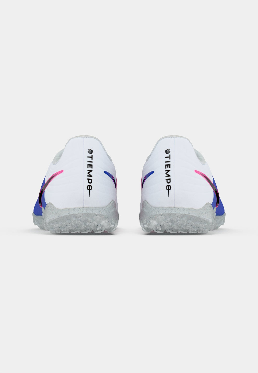 TIEMPO MAESTRO CLUB TF UNISEX - أحذية كرة قدم عشب - أبيض/أسود/أزرق متسابق/انفجار وردي