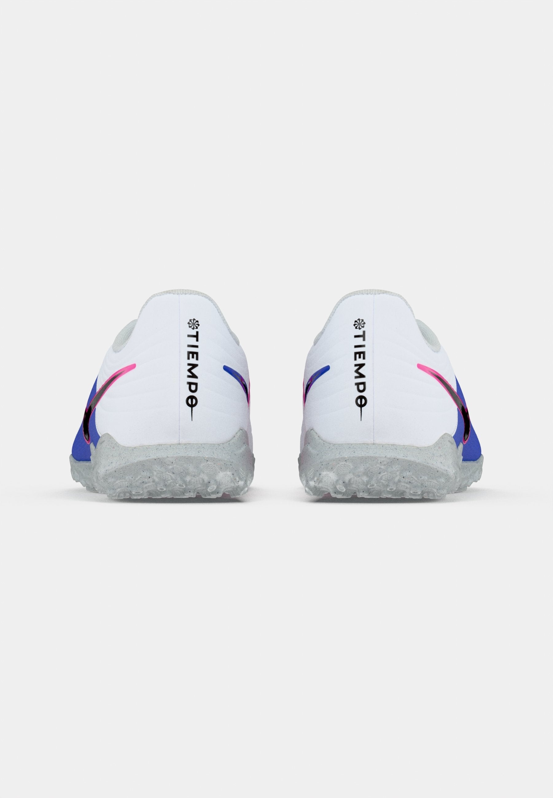 TIEMPO MAESTRO CLUB TF UNISEX - أحذية كرة قدم عشب - أبيض/أسود/أزرق متسابق/انفجار وردي