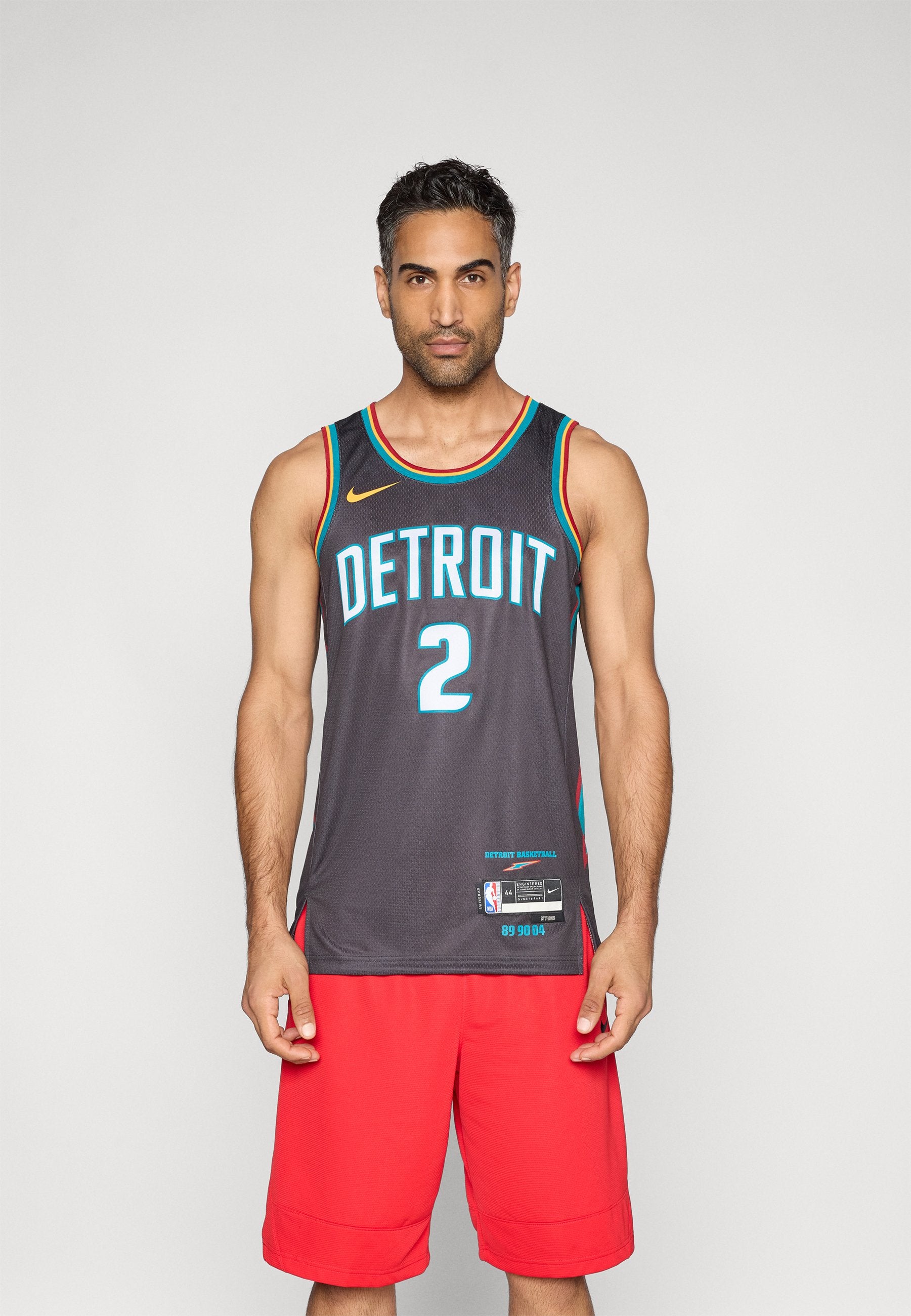 DETROIT PISTONS CADE CUNNINGHAM SWINGMAN JERSEY CITY EDITION 25 - NBA jersey - oil grey