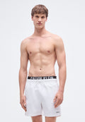 MEDIUM DRAWSTRING BOXER INTENSE POWER - Swimming shorts - classic white